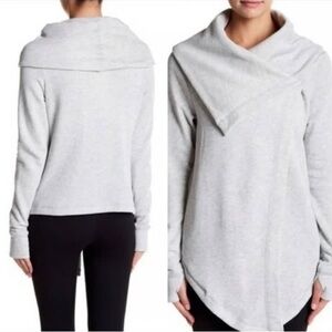 Zella Light Gray Cowl Neck Sweater